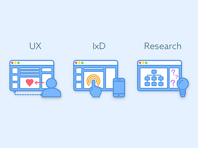 Design Icons icon ixd portfolio research ux