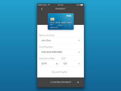 DailyUI: #2 (Credit Card Checkout) challenge dailyui sign up ui ux