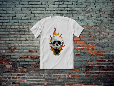 Skull t shirt design