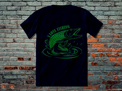 Fishing t shirt design