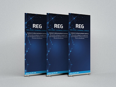 REG Exhibition Rollup Banner brand brand design brand identity branding branding design design designs exhibit design exhibition exhibition design graphic design print print design rollup rollup banner