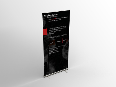 Blackfoot Cybersecurity Exhibition Rollup Banner