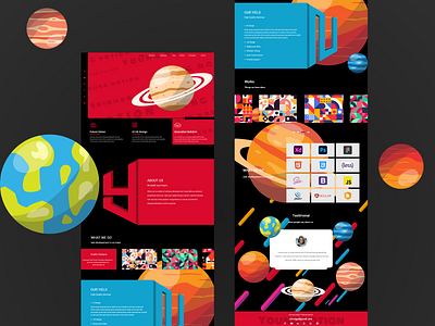 Landing Page - UI/UX designer adobexd dribbble dribbble best shot home page landing pages ui ui ux webdesign