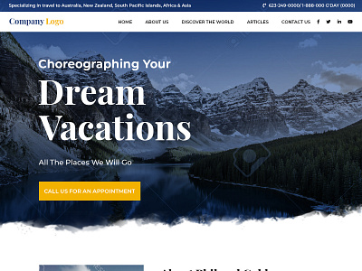 Vacation / Travel Website Design