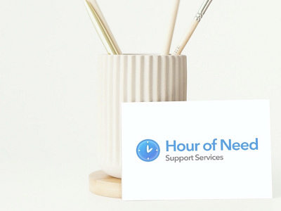 Hour of Need Support Services Logo adobe photoshop branding design illustration logo minimal photoshop typography ui vector