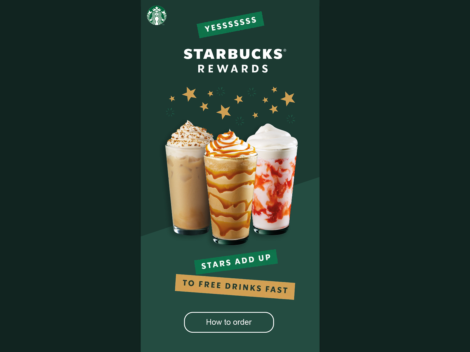 Starbucks Rewards Advertising by Zoe on Dribbble