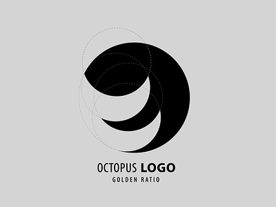 OCTOPUS LOGO  WITH GOLDEN RATIO