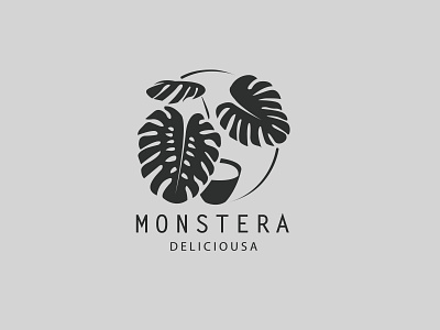 MONSTERA LOGO logo logo design logodesign monstera monstera deliciosa monstera logo nature nature logo plant plant design plant logo plant shop planter planting plants silhouette silhouette logo