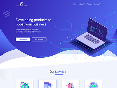 Home Page/ Landing Page design figma flat interaction minimal typography ui design uxdesign webdesign