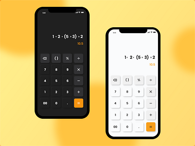 Calculator App daily ui 004 dailyui dailyuichallenge dark mode interface mobile mobile ui neumorphism neumorphism ui ui uidesign uiux uiuxdesign user interface