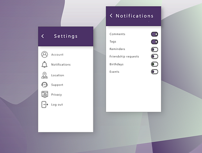 Settings beginner dailyui settings uidesign