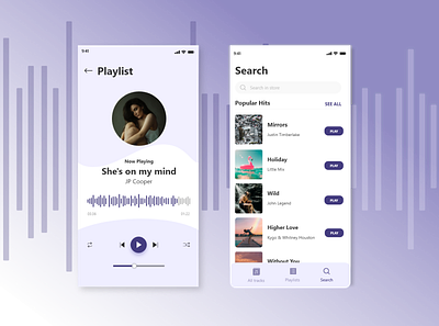 Music app beginner dailyui design music app uidesign uxdesign