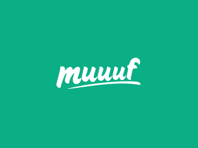 Muuuf Logo logo typo typography