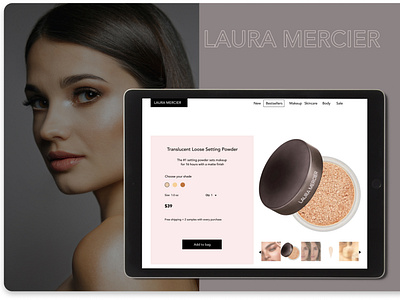 Redesign concept for Laura Mercier