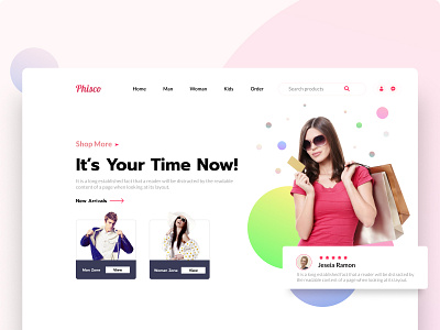 Ecommerce Landing page appdesign business clothes clothing ecommerce ecommercelandingpage fashion homepage landing page landing page design mobileshop onlinesale onlineshop product style tanviruiux webpage