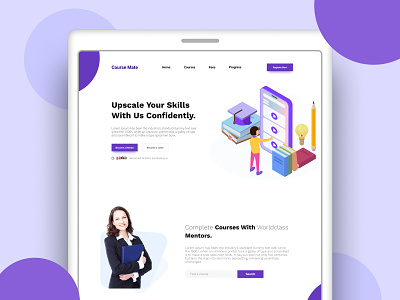 Digital Learning Landing page agency appdesign business coeducation digitallearning e learning education landing page design learning online learning propereducation taechingwebpage teaching teaching app webpage