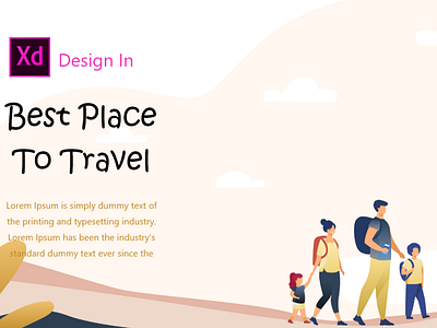 Travel Page Design | Using Adobe XD