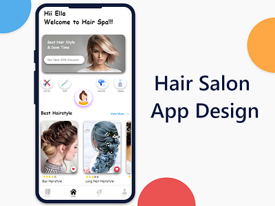 Salon Shop App Design adobe xd adobe xd design app app design app designs app ui design design in adobe xd salon app salon app design ui webdesign