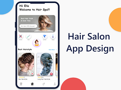 Salon Shop App Design