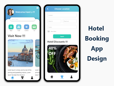 Hotel Booking App Design