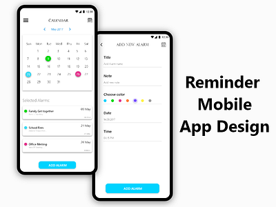 Reminder App Design adobe xd adobe xd design app app design app ui application design design in adobe xd mobile app mobile app design mobile application ui webdesign