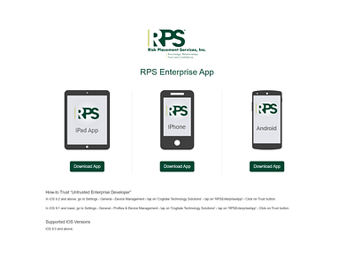 RPS Enterprise App