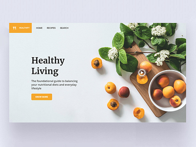 Responsive Landing Page UI Design for a Nutrition Page design landing page design landingpage webdesign website website concept website design