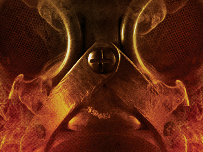 Tere2 bands cd artwork detail fire gas mask