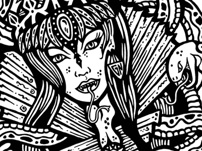 Medusa 2 art artist clothing design designer detail handdrawn horror illustration independent pencil tshirt