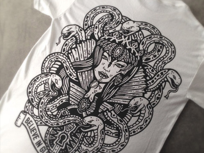 Medusa 3 art artist clothing design designer handdrawn horror illustration independent monster pencil tshirt
