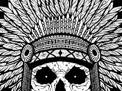 Skully 3 cracked headdress illustration skull textures