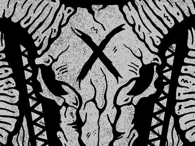 Wfd 2 cracked cross goat illustration skull textures