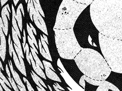 Ball ball evil feathers illustration logo texture