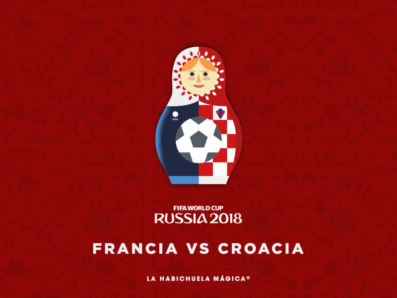 France vs Crotia Russia 2018 after animation croatia cup effects football france gif soccer world