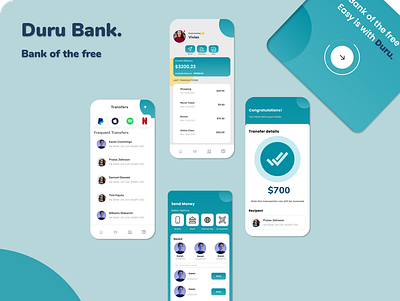 Duru Bank app branding graphic design icon ui ux