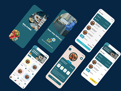 Food Delivery App app branding design food app graphic design logo typography ui ux