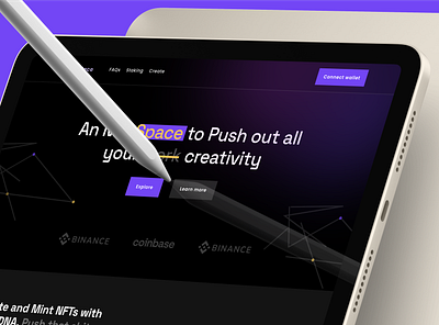 NFT Market Place design graphic design nft web3 webdesign