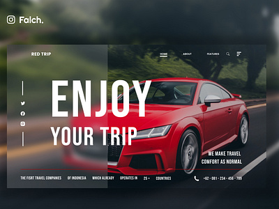 Automotive Landing Page - RED TRIP