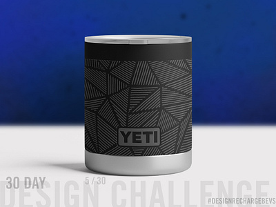 Proposed custom YETI design 5/30 abstract art architectural art licensing black and white blackwork branding freehand geometric geometric illustration hand drawn illustration line art op art packaging design packaging mockup pattern pattern design surface design textile design urban art