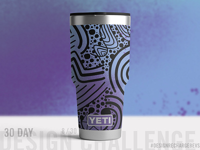 Proposed custom YETI design 8/30 abstract art art licensing branding drawing freehand graffiti hand drawn illustration ipad pro lineart op art packaging design pattern pattern design procreate street art surface design swirls textile design urban art