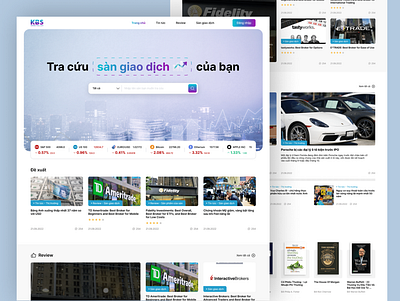 KBS - Homepage ui uiux design web design