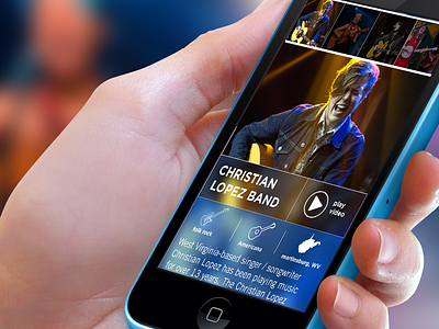 Music Competition UI mobile design mobile slider mobile ui mobile ux