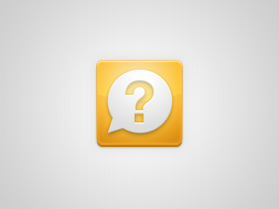 Question & Answer? glossy icon