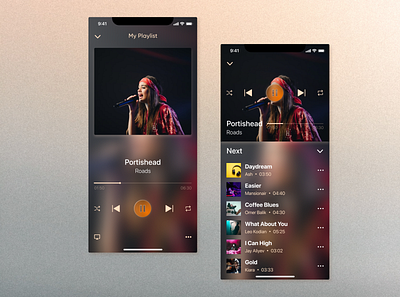 Music Player App mp3 music app music app design music player music player mobile app music player ui player podcast ui ux