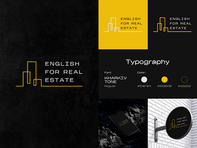 LOGO English for Real Estate brand brand identity branding color creative creative art design graphic design illustration illustrator logo logo designer logo inspiration logo type logos typography ui ux vector vector art