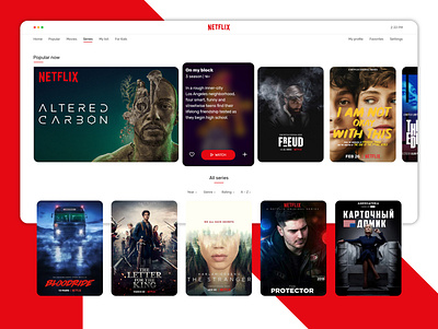 Netflix Redesign ui ux ux ui