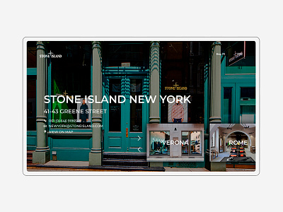 Stone Island Contact Page branding clean design interface redesign typography ui ux webdesign website