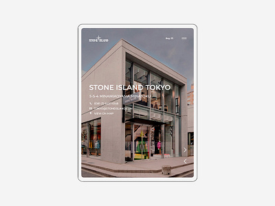 Stone Island Contact Page iPad branding clean design interface redesign typography ui ux webdesign website