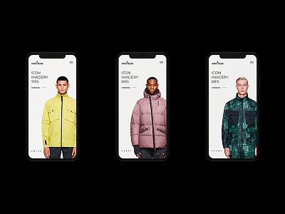 Stone Island Lookbook Page Mobile branding clean design interface redesign typography ui ux webdesign website