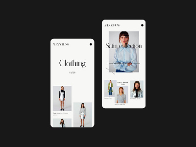 ALEXACHUNG Mobile Pages branding clean design interface redesign typography ui ux webdesign website